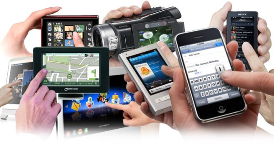 There are lots of different touchscreen devices now - but they all need indium! Image is from wikipedia.